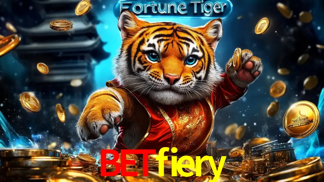 Imagem promocional do jogo de slot Fortune Tiger, com um tigre majestoso em traje tradicional cercado por uma fortuna em moedas de ouro, disponível agora no cassino betfiery.